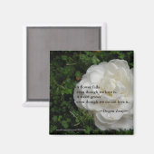 Gevallen Camellia / Zen Quote Magneet (Voorkant / Achterkant)