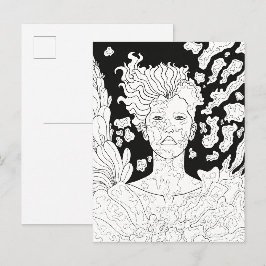 Gevallen Engel Briefkaart (Voorkant / Achterkant)