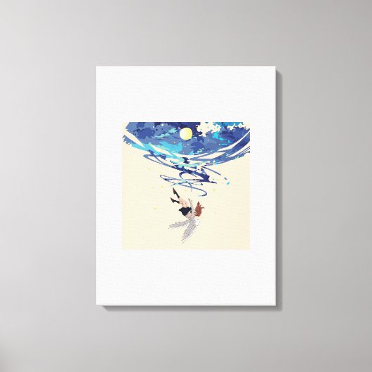 "Gevallen engel" Canvas Kunst (Voorkant)