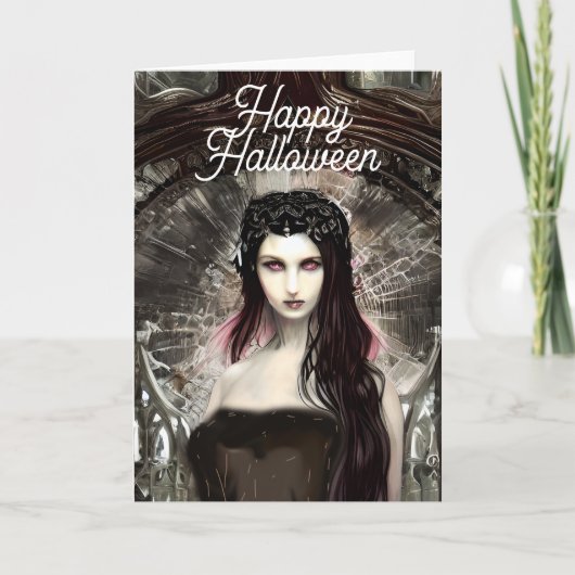 Gevallen Engel | Dark Art Halloween Kaart (Voorkant)