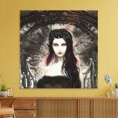 gevallen engel | Donkere kunst Canvas Afdruk (Insitu (Woonkamer))