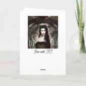 gevallen engel | Donkere kunst Kaart (Achterkant)