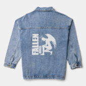 Gevallen Engel Gevallen Engel Sky Hell Engel Vleug Denim Jacket (Achterkant)