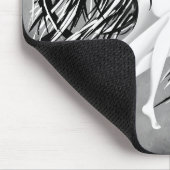 Gevallen Engel Grijs Monochroom Muismat (Hoek)