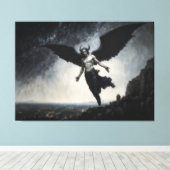 Gevallen Engel Lucifer Canvas Afdruk (Insitu (Houten vloer))