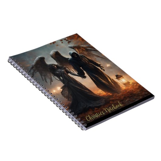 Gevallen Engel Paar Notitieboek (Rechterzijde)