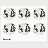 Gevallen Engel Ronde Sticker (Vel)