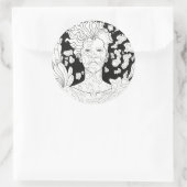 Gevallen Engel Ronde Sticker (Tas)