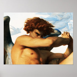 Gevallen engel schilderij van Alexandre Cabanel Poster