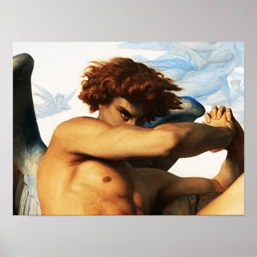 Gevallen engel schilderij van Alexandre Cabanel Poster (Voorkant)