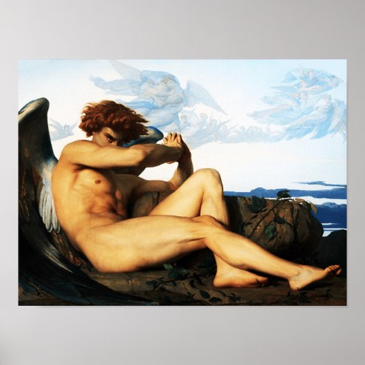 Gevallen engel schilderij van Alexandre Cabanel Poster (Voorkant)