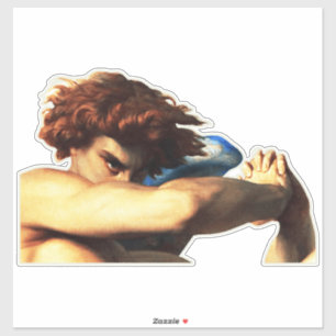 Gevallen engel schilderij van Alexandre Cabanel Sticker