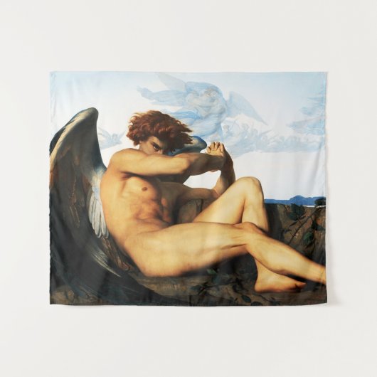 Gevallen engel schilderij van Alexandre Cabanel Wandkleed (Voorkant (horizontaal))