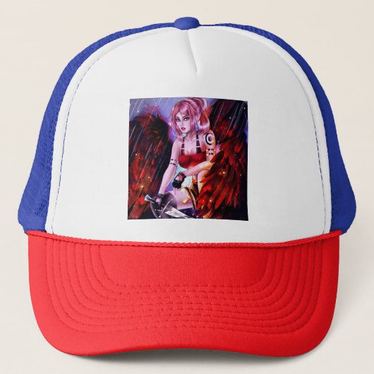 Gevallen Engel Trucker Pet (Voorkant)
