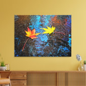 Gevallen esdoornbladeren canvas afdruk (Insitu (Woonkamer))