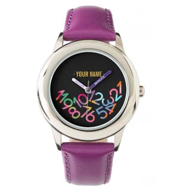 Gevallen Getallen Grappige Zwaartekracht Gepersona Horloge (Voorkant)