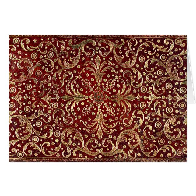 Gevallen goud wervelde rood boek (Voorkant Horizontaal)