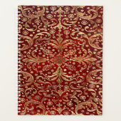 Gevallen Gouden Draaiende Rood Planner (Voorkant)