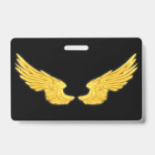 Gevallen Gouden Engelenvleugels Badge (Achterkant)