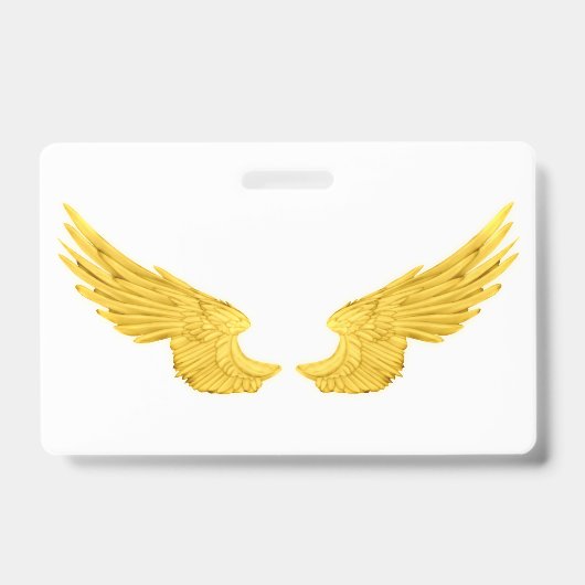 Gevallen Gouden Engelenvleugels Badge (Voorzijde)