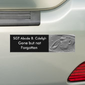 Gevallen Held Militaire Bumpersticker (Op auto)
