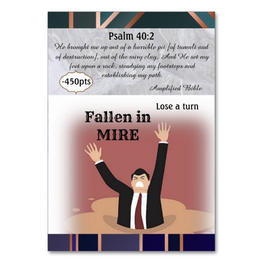 Gevallen in Mire Game Kaart (Achterkant)