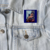 Gevallen maar niet vergeten vierkante button 5,1 cm (In situ)