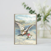 Gevallen paashaai met Rozen Feestdagenkaart (Staand voorkant)