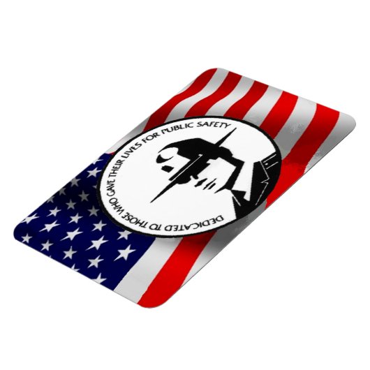 GEVALLEN POLITIEAGENTEN MAGNEET (Linkerzijde)