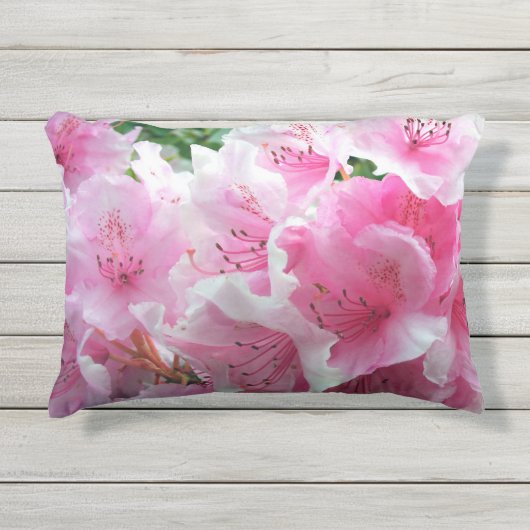 Gevallen roze bloesems buitenkussen (Voorkant)