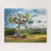 Gevallen soldaten Kruis Legpuzzel (Horizontaal)