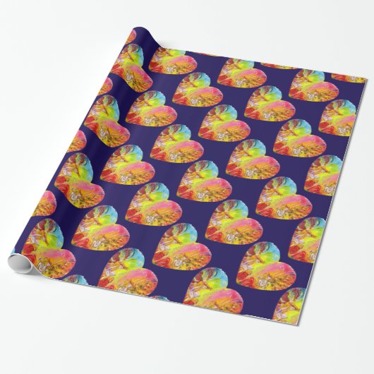 GEVALLEN VAN HET DAWN-hart Cadeaupapier (Uitgerold)