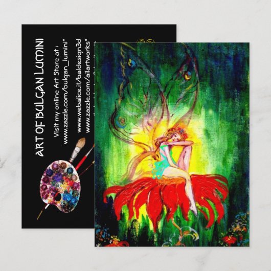 GEVALLEN VAN RISES UITNODIGING BRIEFKAART (Voorkant / Achterkant)