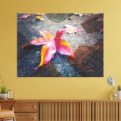 Gevallen verlof in de stad canvas afdruk (Insitu (Woonkamer))