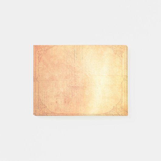 Gevallen werveling ingelijst oud papier post-it® notes (Voorkant)