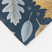 Gevallen winterbladeren afgestoft door vorst fleece deken (Hoek)