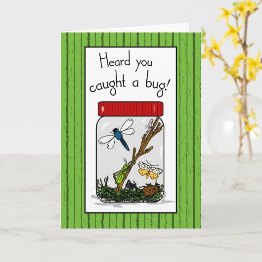 Gevangen bug krijgen goed kaart (Gele Bloem)