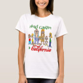 Gevangen gehouden in Californië T-shirt (Voorkant)