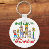 Gevangen gehouden in Connecticut Sleutelhanger (Voorkant)