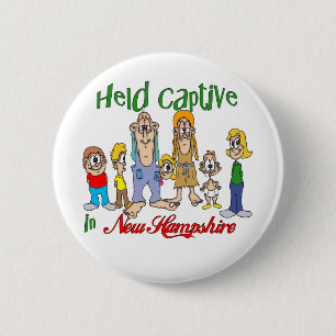 Gevangen gehouden in New Hampshire Ronde Button 5,7 Cm