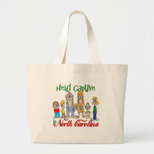 Gevangen gehouden in North Carolina Grote Tote Bag