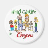 Gevangen gehouden in Oregon Magneet (Voorkant)