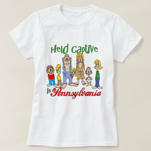 Gevangen gehouden in Pennsylvania T-shirt (Design voorkant)