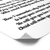 GEVANGEN GELIEFD EEN KERSTGEDICHT POSTER (Hoek)