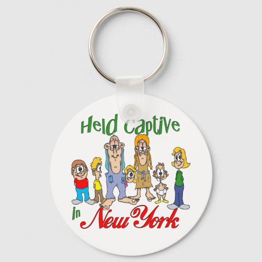Gevangen genomen in New York Sleutelhanger (Voorkant)
