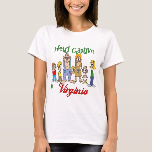 Gevangen genomen in Virginia T-shirt (Voorkant)