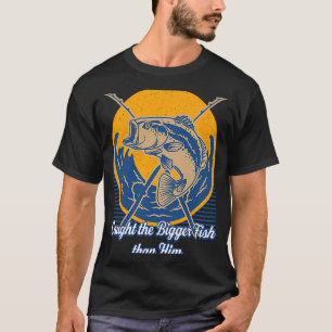 Gevangen grotere vis dan hem Memes Stoute Trend T-shirt
