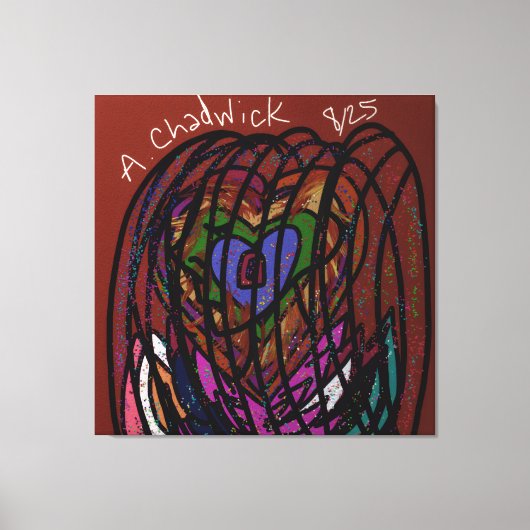 Gevangen Hart Canvas Afdruk (Voorkant)