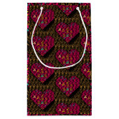 Gevangen Hart in kettingen Romantisch Klein Cadeauzakje (Achterkant)