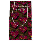 Gevangen Hart in kettingen Romantisch Klein Cadeauzakje (Voorkant)